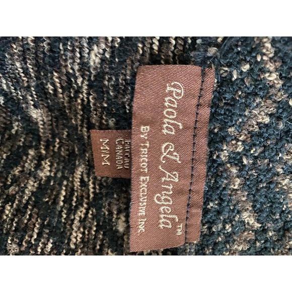 Vintage Paola Angela by Tricot Exclusive Inc brown knitted cardigan M, Canada - Picture 3 of 5
